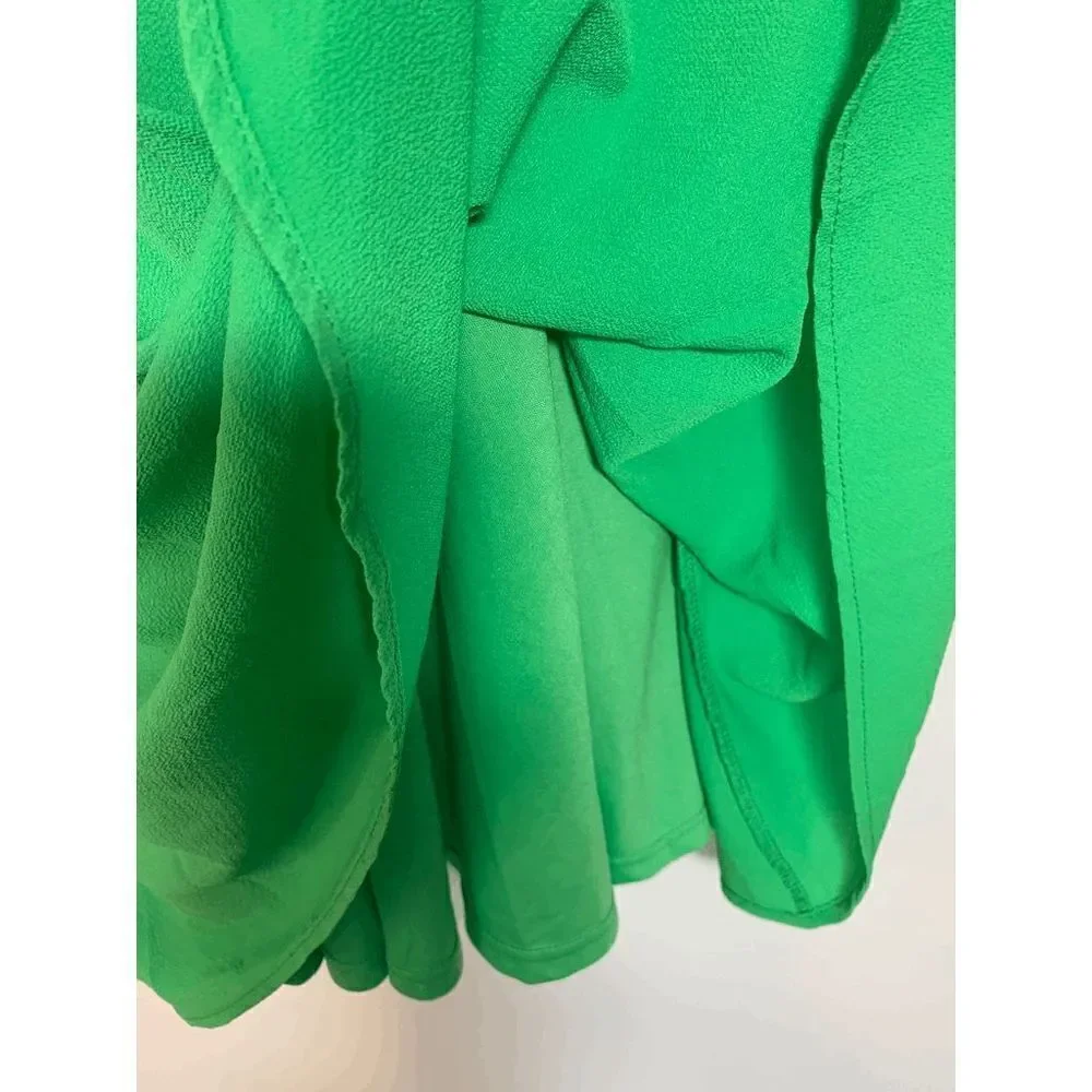 She + Sky Kelly Green Halter Mini Dress - Picture 3 of 9